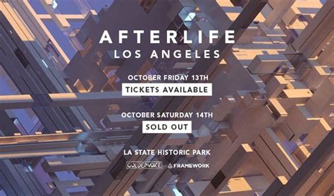Afterlife la. Afterlife IBIZA 2023. 22.06 - 05.10 - Hï Ibiza. AFTERLIFE IBIZA CLOSING. To commemorate yet another extraordinary Ibiza season, Afterlife will take over Ushuaïa and Hï with a day-to-night closing event. On Thursday, October 5th, event and label founders, Tale Of Us, have curated an exceptional array of artists to perform alongside them for ... 