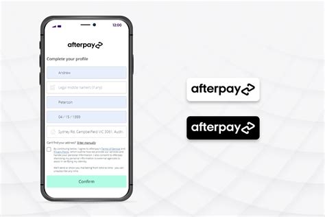 Afterpay Create an account