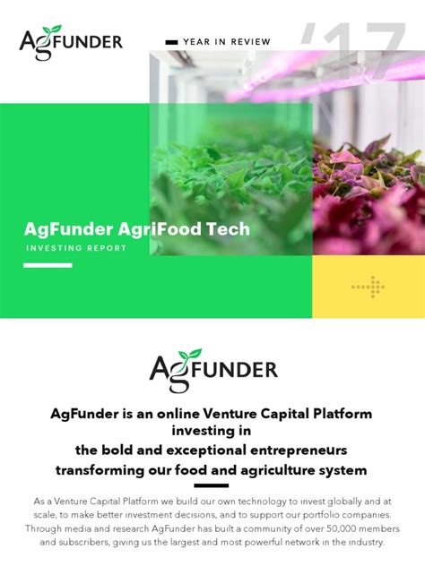 AgFunder Agrifood Tech Investing Report 2017