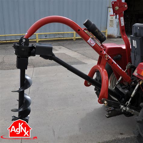 AgKnx Model 400 Compact 3Point PostHole Digger for Comp