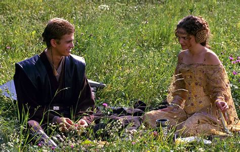 Not romantically but yes. The whole Anakin - Padme relationship was always a bit... creepy. No because he didn’t tell her he didn’t like sand until episode 2. The Force is Strong on the Weak Minded. I could be wrong but I believe the whole thing came from a video saying when she fell in love with him.. 