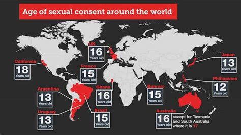 Age of Consent Laws By Country / Ages of consent in the United …