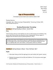 Age of Responsibility - DocsLib