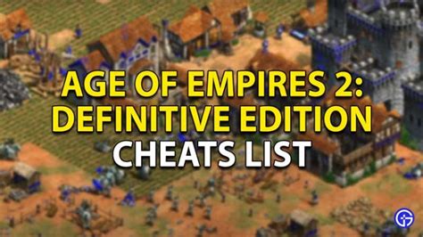 Age of empires 2 definitive edition cheats.  The codes are not case sensitive.  Oct 20, 20...
