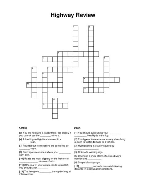 Age of the information highway crossword. The Crossword Solver found 30 answers to "highways", 8 letters crossword clue. The Crossword Solver finds answers to classic crosswords and cryptic crossword puzzles. Enter the length or pattern for better results. Click the answer to find similar crossword clues . Enter a Crossword Clue. 