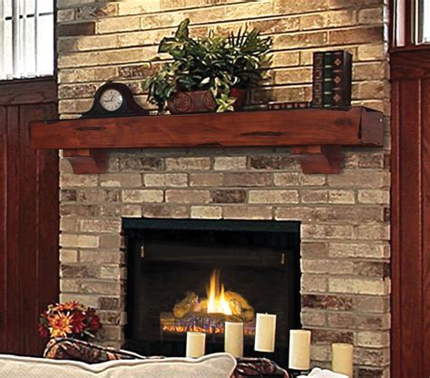 Aged Oak Modern Farmhouse Fireplace Shelf Mantel - Wayfair