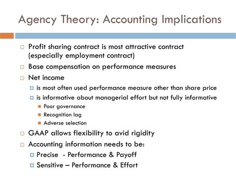 Agency Theory and Accounting