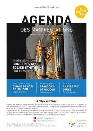 Agenda - Moudon Région Tourisme