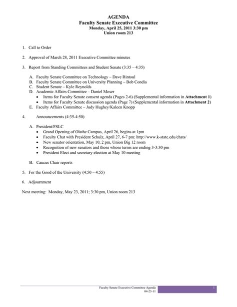 Agenda Senate Language Committee 12 October 2011