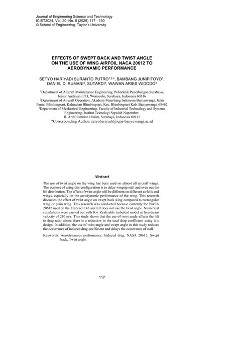 Aging Effects on Aerodynamic Performance