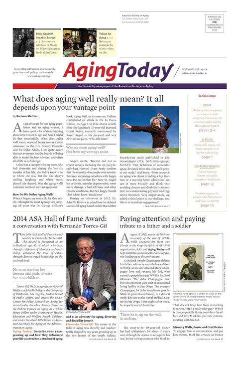 AgingToday articles