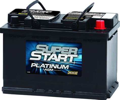 Super Start Platinum batteries are engineered to offer the ultimate combination of power, durability and reliability, even under the most demanding applications. Super Start Group 49 Platinum batteries feature a spill-proof absorbed glass mat suspension system which provides added safety and full-frame positive and negative plates to prevent .... 
