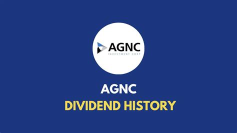Find the latest dividend history for AGNC Investment Corp. Depositary Shares, each representing a 1/1,000th interest in a share of 6.50% Series E Fixed-to-Floating Cumulative Redeemable Preferred.... 