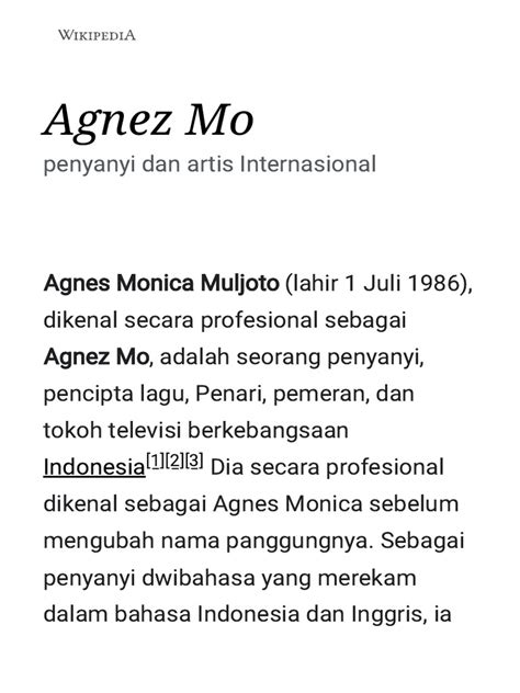 Agnez mo wikipedia.  7 August 2020.  26 February 2021.  Musim keempatbelas ini d...