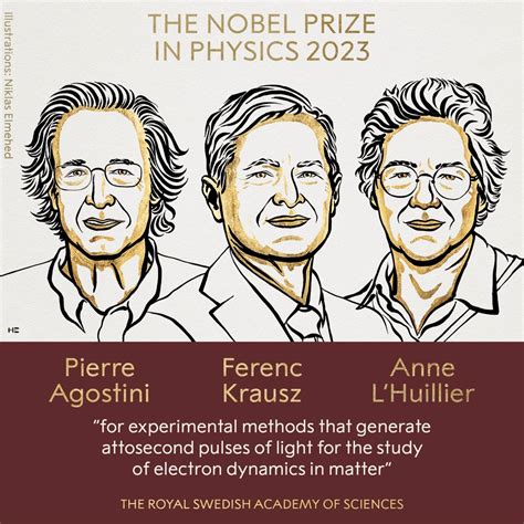 Agostini, Krausz and L’Huillier win physics Nobel for looking at electrons in fractions of seconds