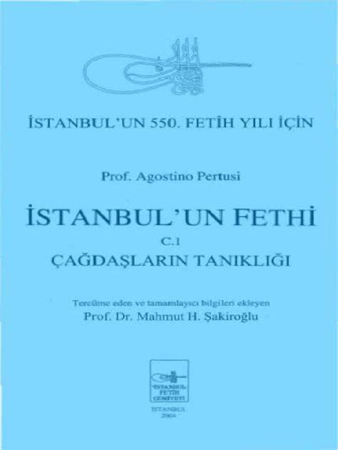 Agostino Pertusi Istanbulun Fethi C 1