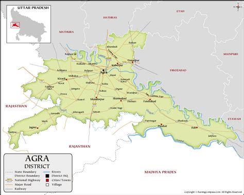 Agra Tehsil Map - Maps of India