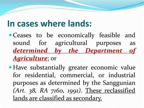 Agrarian Reform Land Reclassifcation Topic 3
