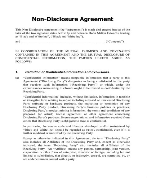 Agreement Form 9+ Free Word, PDF Documents Download