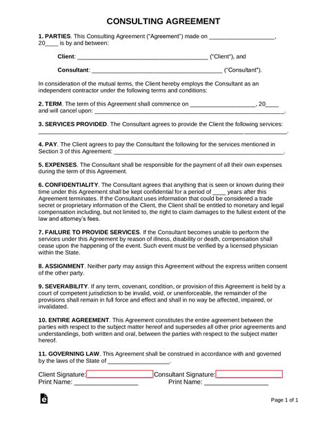 Agreement Sample Template Word and PDF