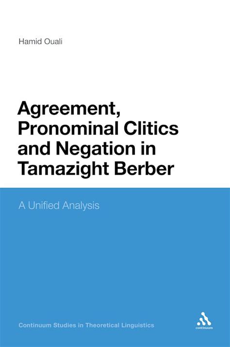Agreement pronominal clitics and negation in tamazight berber a unified analysis. - Il manuale di psicologia scolastica e il manuale di tirocinio.