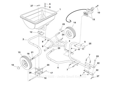 Agri fab broadcast spreader parts. REMOVAL OF PARTS FROM CARTON Remove all parts and hardware packages from the carton. Lay out all parts and hardware and identify using the illustrations on pages 2 and 3. FIGURE 1 FIGURE 2 FIGURE 3 4. Assemble the two OUTER hitch braces to the hitch tube using a 1/4" x 1-3/4" (B) hex bolt and a 1/4" nylock hex nut (C). DO NOT TIGHTEN YET. 