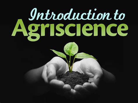 Agriscience is an introductory laboratory science course that prepares students for biology, subsequent science and agriculture courses, and postsecondary study .... 