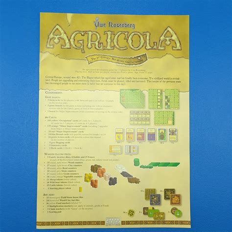 Agricola Board Game Instructions mcabc