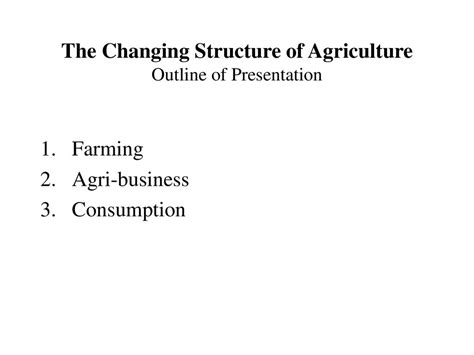 Agriculture Extension The Changing Structure