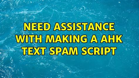Ahk spam script.  Jul 18, 2017 · RobChiocchio / spam.  However, this should...