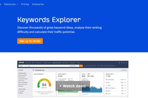 Ahrefs keyword explorer. Find and use various SEO tools for keyword research, link building, website analysis, and more. Some tools are powered by Ahrefs, while others are third-party tools that Ahrefs trusts. 