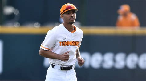 Made Tennessee debut against Charleston Southern (2/28) and recorded his first hit. Followed that with his first RBI as a Vol against the Buccaneers (3/1) the next day; 2022 - KANSAS. Started 53 games at shortstop for the Jayhawks; Slashed .396/.479/.634 (80-for-202) with 16 doubles, 4 triples, 8 homers, 48 RBIs, 42 runs, 13 stolen bases and 28 .... 