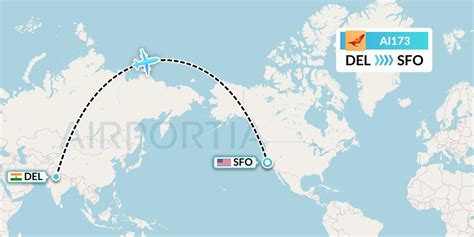 all flights from Delhi (DEL) to San Francisco (SFO). On-Time Performance and Delay Statistics - Flightera.net ... FLIGHT AIRLINE SCHEDULED STATUS; 01. Oct ... AI173 AIC173D: Air India 03:55 IST 07:00 PDT: 5h 56min late 5h 56min late 30. Sep Landed AI183 AIC183: Air India 15:20 IST 18:20 ....