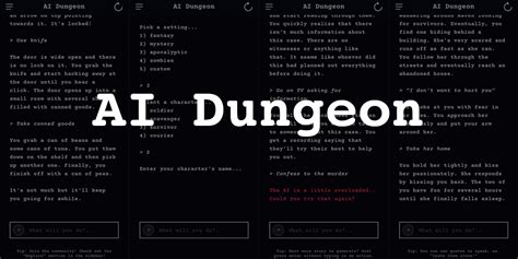 Ai dungeon alternative. 1. Magium. dating auckland nz is a popular AI Dungeon alternative with similar features and enhancements. Choose to play as a wizard or warrior, with your choices affecting the game’s outcome. The game offers … 