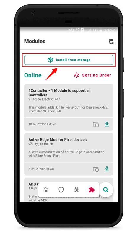 Ai magisk module.  Quick search box and assistant app by Google LLC int...