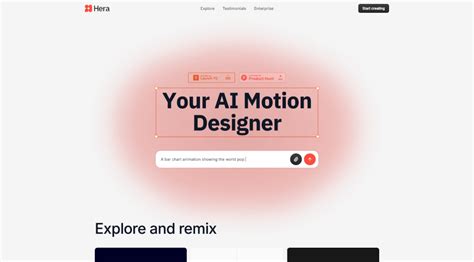 Ai motion designer hera.  Learn about the latest trends in AI-powered creative tools.  No d...