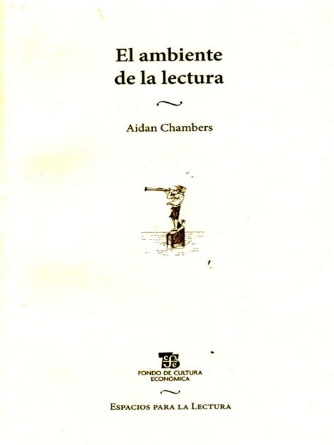 Aidan Chambers El Ambiente de La Lectura Introduccion pdf