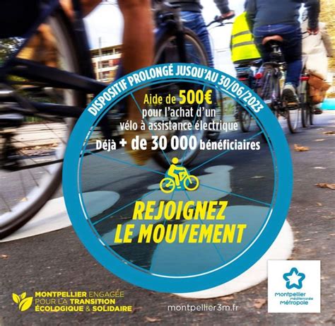 Aide vélo électrique montpellier 2023