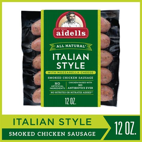 Aidells - Aidells® Fully Cooked Smoked Chicken and Apple Chicken Sausage Links are perfect as a center-of-plate entrée or as an ingredient or side. Try them as a protien topping in a creamy-tomato sauce pasta, or a sweet and savory addition to salads. 