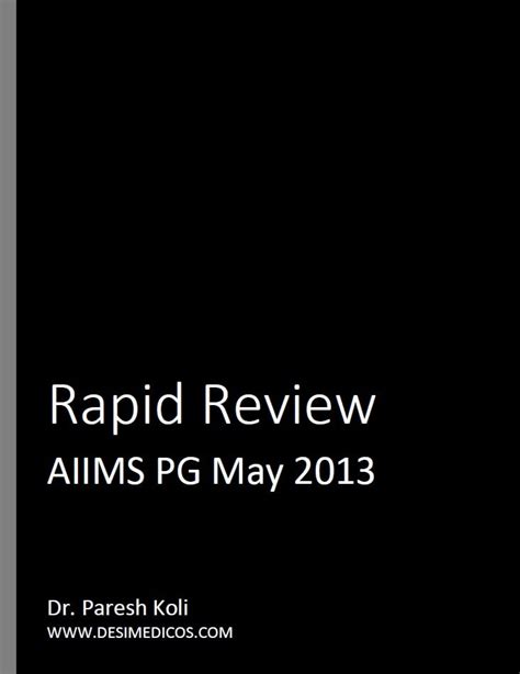 Aiims May 2013 Rapid Review