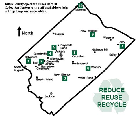Aiken county recycling centers. Our Solid Waste Team provides waste disposal and recycling drop-off services to residents and businesses in Wake County, along with award-winning education programs. Last year, the South Wake Landfill accepted 530,741 tons of garbage, and our Waste & Recycling facilities recycled 40,751 tons of materials! 