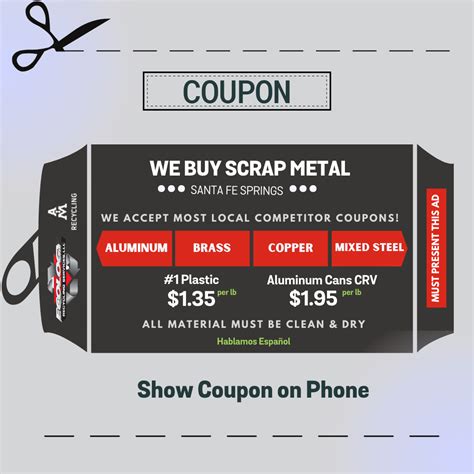 Aim recycling coupon. AIM Recycling buys from a wide variety of sectors including the general public, commercial trades, and industrial manufacturers. For companies who produce, a large amount of metal scrap AIM Recycling offers roll off management services. Our knowledgeable team will assist you in analyzing your unique scrap materials and providing a competitive ... 