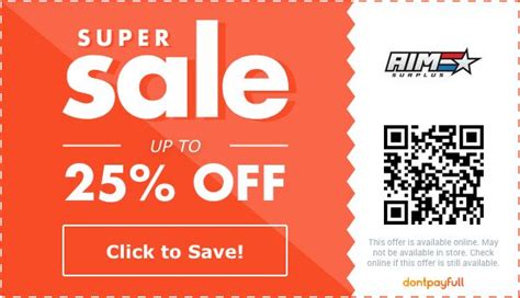 6 active coupon codes for SIG SAUER in May 2024. Save with SIGSAUER.com discount codes. Get 30% off, 50% off, $25 off, free shipping and cash back rewards at SIGSAUER.com. ... Aim Surplus coupon codes. aimsurplus.com. Today: 1 active code. Offers coupons: Rarely. C&H Precision Weapons discount codes. chpws.com.. 
