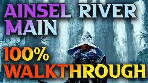 Ainsel river walkthrough. Step #1: Black Knife Quest. Find the strange monster face in the Stormveil Castle chamber. Check the bloodstain. Talk to Sorcerer Rogier in Stormveil Castle, and he’ll reappear in Roundtable ... 