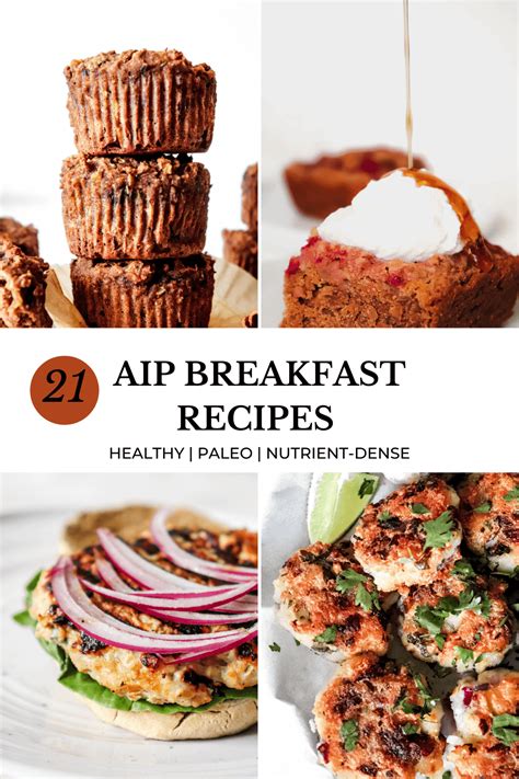 Aip breakfast ideas. Sweet Potato, Bacon and Chive Muffins. Pumpkin Banana Muffins. Banana Spice Muffins (AIP, paleo, vegan) ★ ★ ★ ★ ★. 5 from 25 reviews. Author: Nicole @healmedelicious. 
