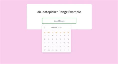 Air Datepicker