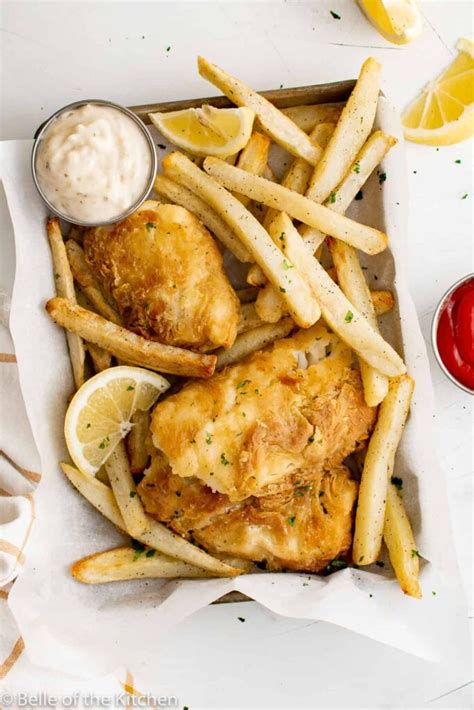 Air Fryer Fish and Chips - Belle of the Kitchen