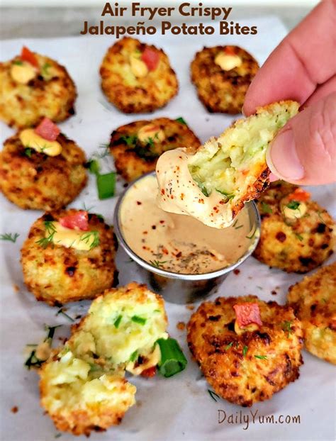 Air Fryer Potato Jalapeno Balls (dailyyum) Elke