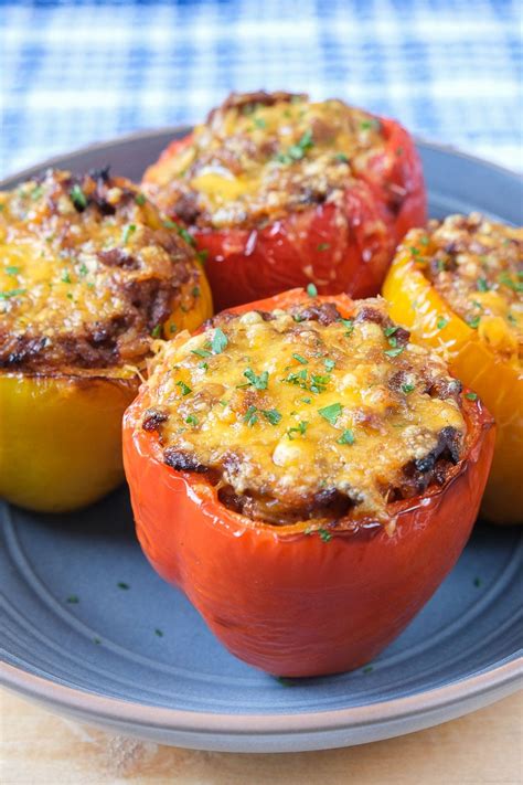 Air Fryer Stuffed Peppers - Quick and Easy