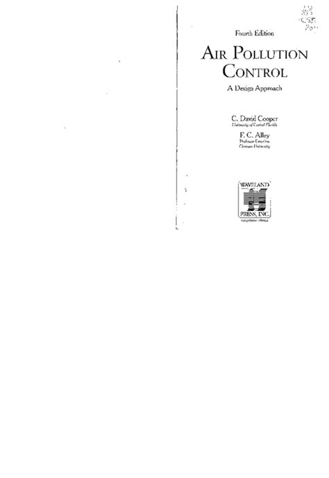 Air Pollution Control Design Approach Solutions Manual Pdf